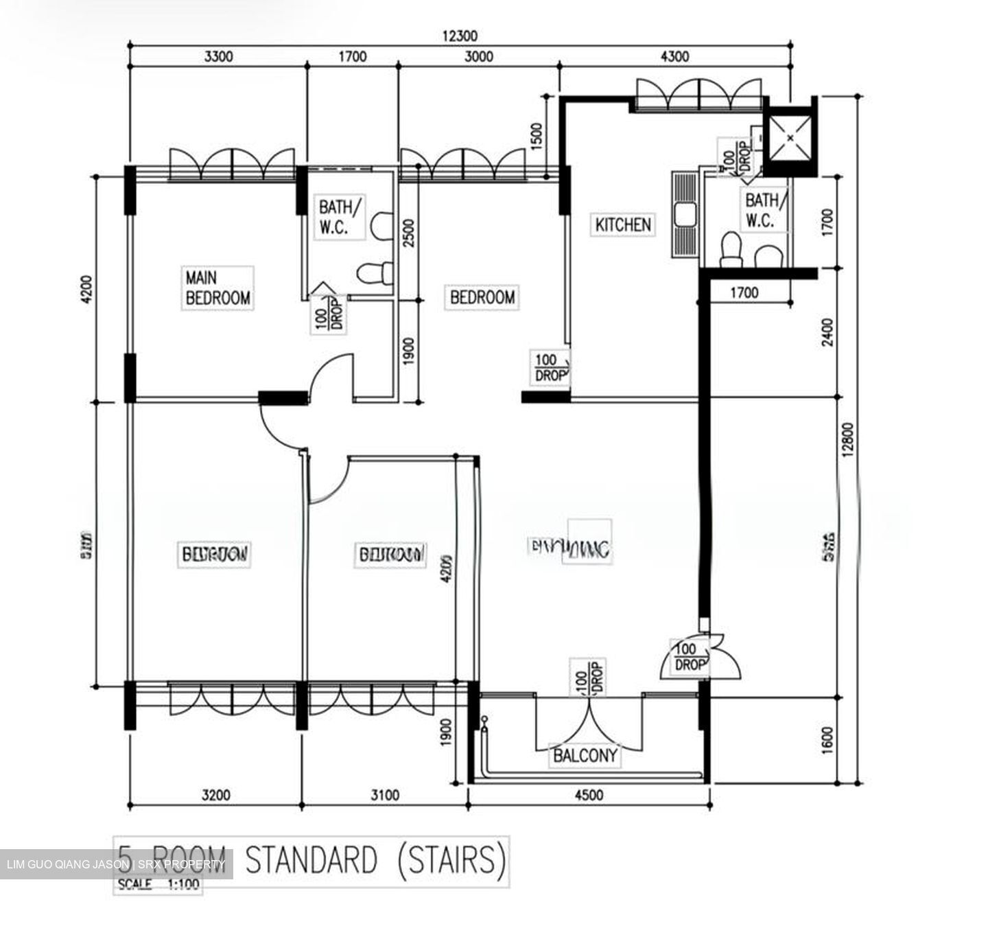 Blk 101 Kebun Baru Heights (Ang Mo Kio), HDB 5 Rooms #595232321